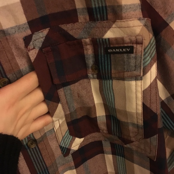 Oakley Teal & Purple Flannel - Picture 2 of 4